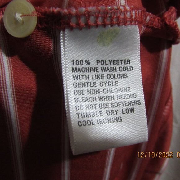 GREG NORMAN PLAY DRI MEN'S POLO GOLF SHIRT SIZE M BURNT ORANGE WHITE COLLAR - Picture 3 of 8